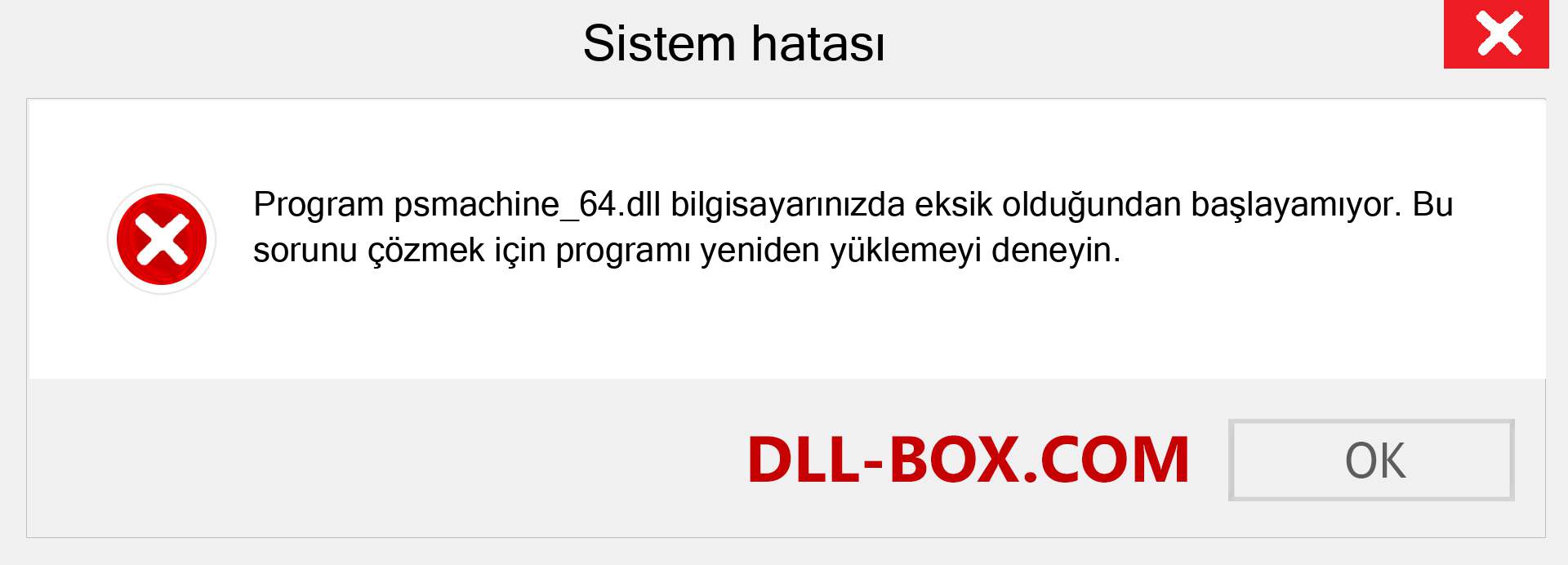 psmachine_64.dll dosyası eksik mi? Windows 7, 8, 10 için İndirin - Windows'ta psmachine_64 dll Eksik Hatasını Düzeltin, fotoğraflar, resimler